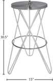 Mercury Contemporary Bar Stool - Durable Metal Design Perfect for Home Bars and Kitchen Counters