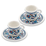 Handmade Porcelain Turkish Coffee Cup & Saucer Set