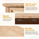 Wholesale Farmhouse Storage Cabinet with Flower Pattern