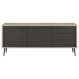 Maeve 2-door Engineered Wood Cabinet Antique Pine and Grey