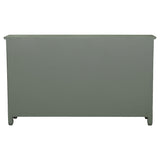 Madeline 3-drawer Scrollwork Accent Cabinet Antique Green