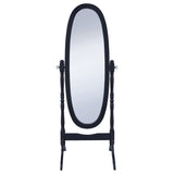 Foyet Wood Adjustable Full Length Cheval Mirror Black