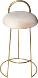 Ring Velvet Counter Stool - Elegant Contemporary Design with Durable Metal Frame & Cozy Cushion
