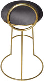 Ring Velvet Counter Stool - Elegant Contemporary Design with Durable Metal Frame & Cozy Cushion