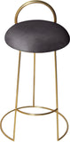 Ring Velvet Counter Stool - Elegant Contemporary Design with Durable Metal Frame & Cozy Cushion