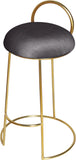 Ring Velvet Counter Stool - Elegant Contemporary Design with Durable Metal Frame & Cozy Cushion