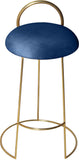 Ring Velvet Counter Stool - Elegant Contemporary Design with Durable Metal Frame & Cozy Cushion