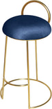 Ring Velvet Counter Stool - Elegant Contemporary Design with Durable Metal Frame & Cozy Cushion