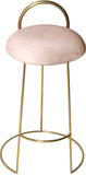 Ring Velvet Counter Stool - Elegant Contemporary Design with Durable Metal Frame & Cozy Cushion