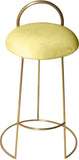 Ring Velvet Counter Stool - Elegant Contemporary Design with Durable Metal Frame & Cozy Cushion