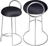 Ring Velvet Counter Stool - Elegant Contemporary Design with Durable Metal Frame & Cozy Cushion