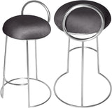 Ring Velvet Counter Stool - Elegant Contemporary Design with Durable Metal Frame & Cozy Cushion