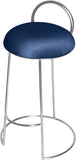 Ring Velvet Counter Stool - Elegant Contemporary Design with Durable Metal Frame & Cozy Cushion