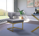 Alexandra Velvet Dining Chair - Contemporary Design with Luxurious Comfort and Durable Gold Base