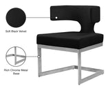 Alexandra Velvet Dining Chair - Contemporary Design with Luxurious Comfort and Durable Gold Base