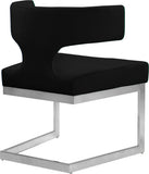 Alexandra Velvet Dining Chair - Contemporary Design with Luxurious Comfort and Durable Gold Base