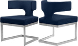 Alexandra Velvet Dining Chair - Contemporary Design with Luxurious Comfort and Durable Gold Base