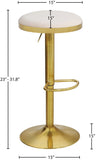 Brody Elegant Adjustable Stool with Luxurious Cushion and Stylish Finish for Upscale Entertaining