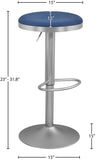 Brody Elegant Adjustable Stool with Luxurious Cushion and Stylish Finish for Upscale Entertaining