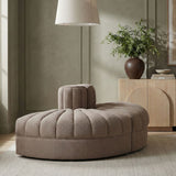 Rummi - Velvet Performance Fabric Upholstered 2 Piece Rounded Modular Loveseat