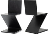 Magani Dining Chair Set of 2 - Stylish Mid-Century Design Crafted from Solid Ash Wood for Modern Homes