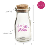 3.8 oz. Vintage Milk Bottle Favor Jar - Little Princess (Set of 18)
