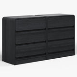 Modern Storage 3-Drawer Nightstand (Set of 2)