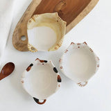 Cute Ceramic Cat Bowl Fruit & Salad Plate