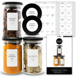 96 South Asian Spice Jar Stickers