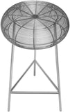 Tuscany Stylish Iron Bar Stool with Wire Seat for Contemporary Home Bar and Industrial Appeal