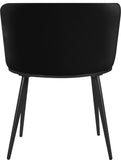 Skylar Contemporary Dining Chair Set of 2 - Stylish Velvet Seating with Gold Legs for Modern Homes
