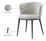 Skylar Contemporary Dining Chair Set of 2 - Stylish Velvet Seating with Gold Legs for Modern Homes