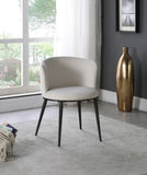 Skylar Contemporary Dining Chair Set of 2 - Stylish Velvet Seating with Gold Legs for Modern Homes