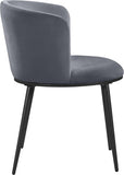 Skylar Contemporary Dining Chair Set of 2 - Stylish Velvet Seating with Gold Legs for Modern Homes