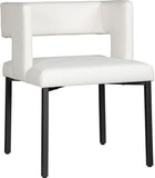Caleb Contemporary Dining Chair Set of 2 - Luxurious Design with Unique Square Back & Stylish Legs