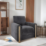 Modern High Back Recliner Chair For Living Room, Grey*