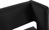 Caleb Contemporary Counter Stool Set of 2 – Luxurious Velvet Design with Stylish Square Backrest