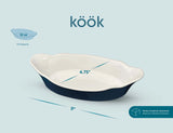 Kook Ceramic Au Gratin Baking Dish Set of 6