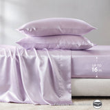 Wrinkle-Free Solid Satin Luxury Sheet Set, Lilac