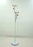 Freestanding Coat Rack Light Oak And White