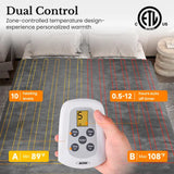 Wholesale Electric Heated Flannel Blanket with 10 Heating Levels