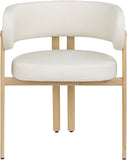 Gideon Dining Chairs Set of 2 - Stylish Vegan Leather with Natural Wood Look, Perfect for Modern Homes