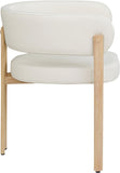 Gideon Dining Chairs Set of 2 - Stylish Vegan Leather with Natural Wood Look, Perfect for Modern Homes