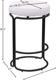 Madison Counter Stools - Set of 2 Stylish Swivel Seats with Durable Matte Metal Frame for Modern Spaces
