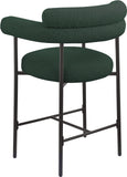 Blake Counter Stool Set of 2 - Stylish Contemporary Design with Durable Matte Black Iron Frame