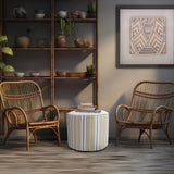 Indoor/Outdoor Pouf Tall Dune Moss
