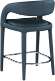 Sylvester Contemporary Counter Height Stool with Rounded Back for Modern Dining Spaces and Comfort