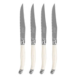 Laguiole Connoisseur 4-Piece Ivory-Colored Steak Knife Set