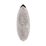Round Gray Marbled Iron Disc Vase- Large
