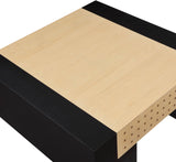 Mondrian Black Coffee Table - Stylish Art Deco Centerpiece with Durable Ash Wood Veneer Finish
